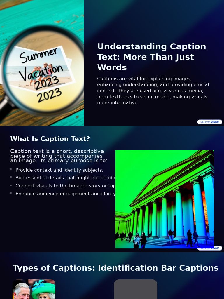 The Importance of Caption Text | PDF | Cognition | Communication