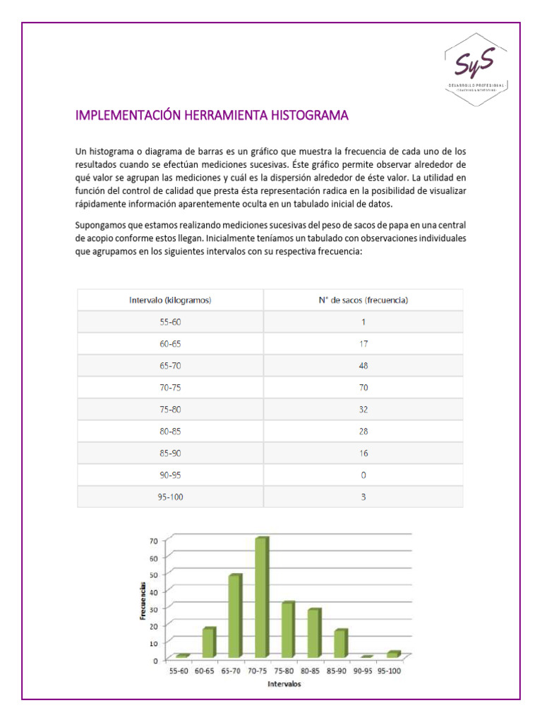 Implementación de Histogramas en Calidad | PDF