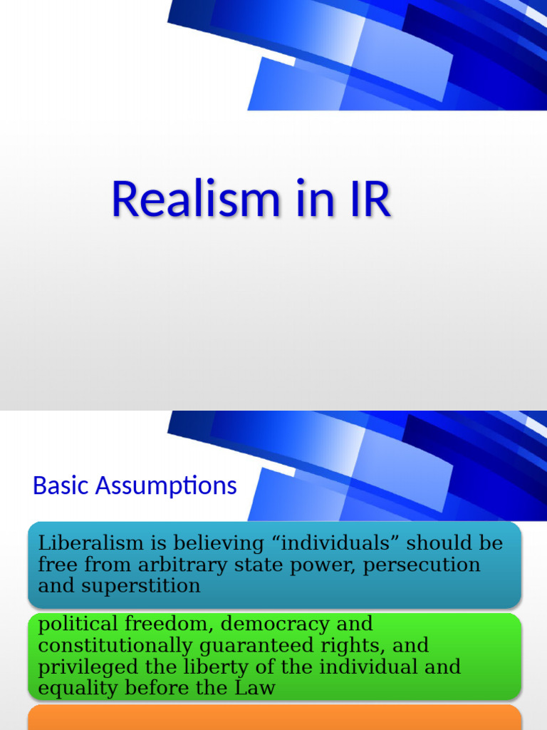 Realism in IR | PDF
