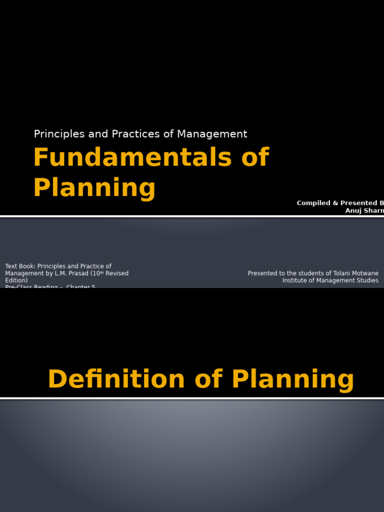 Planning Principles and Practices Guide | PDF | Planning | Innovation
