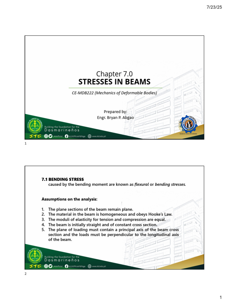 Bending Stresses in Beams Explained | PDF | Bending | Beam (Structure)