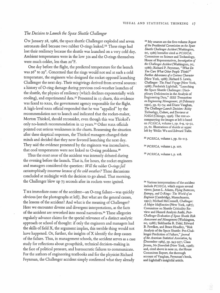 Visual Explanations, Chp. 2 Excerpt, by Tufte, E. 2007. | PDF