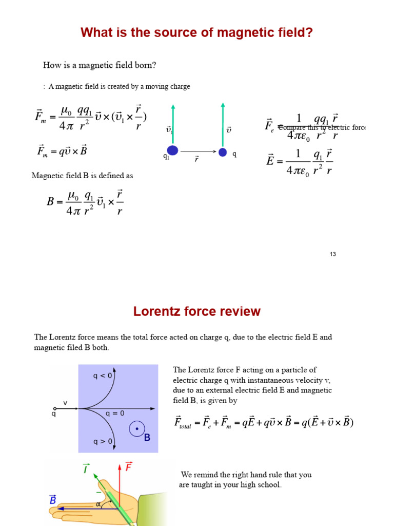 Understanding Magnetic Fields and Hall Effect | PDF