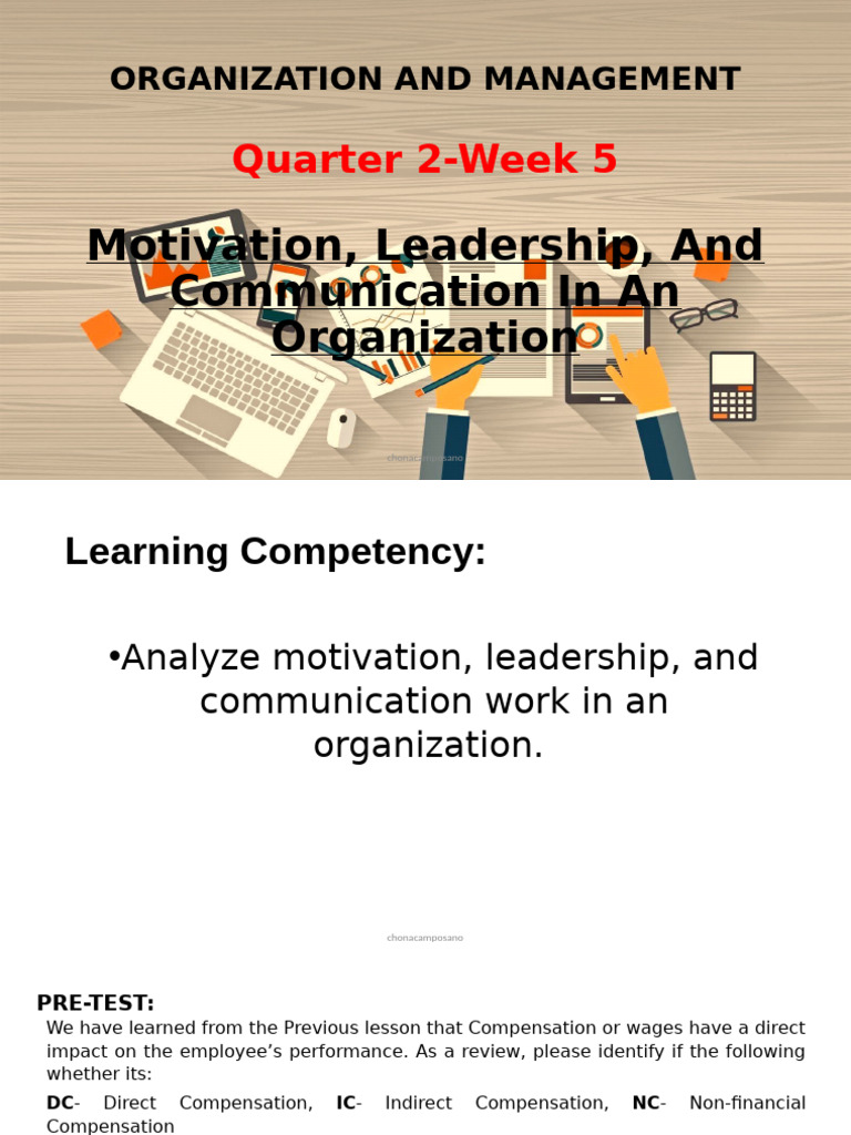Motivation and Leadership in Organizations | PDF | Communication ...