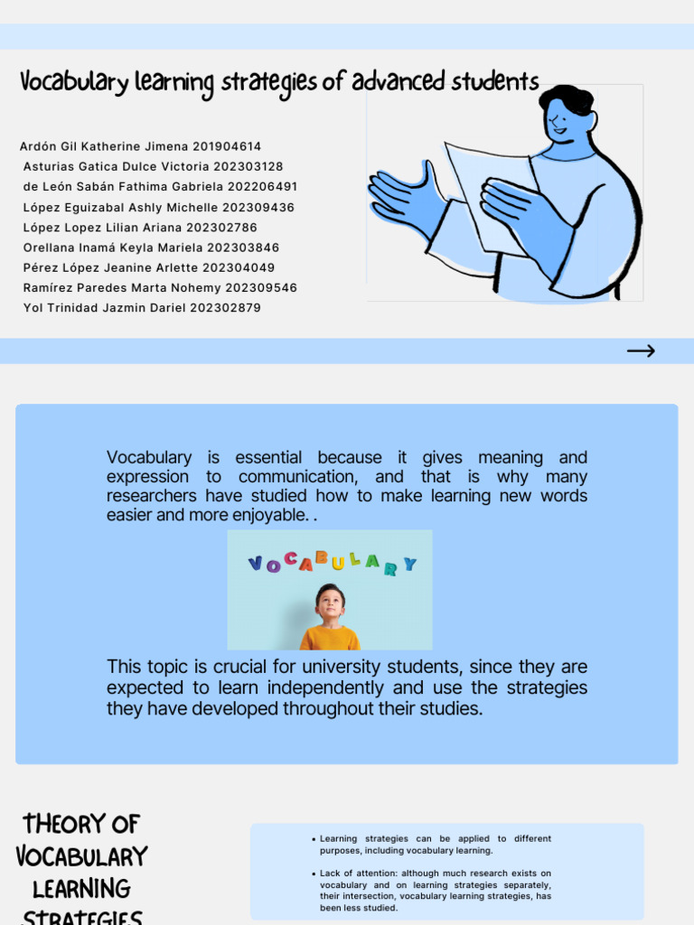 Advanced Vocabulary Learning Strategies | PDF | Metacognition | Vocabulary
