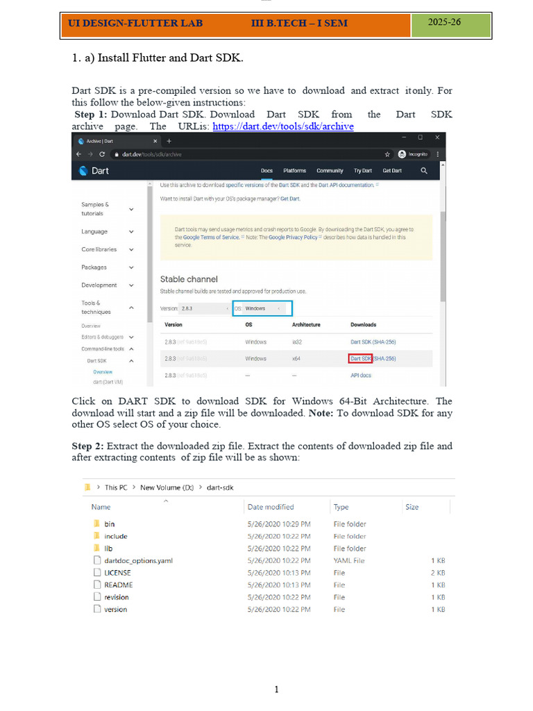 Flutter UI Design Lab Guide | PDF | Software Engineering | Software ...