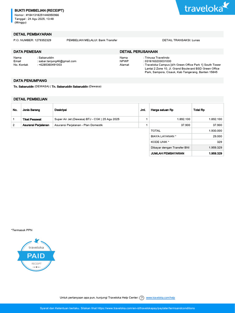 Receipt | PDF