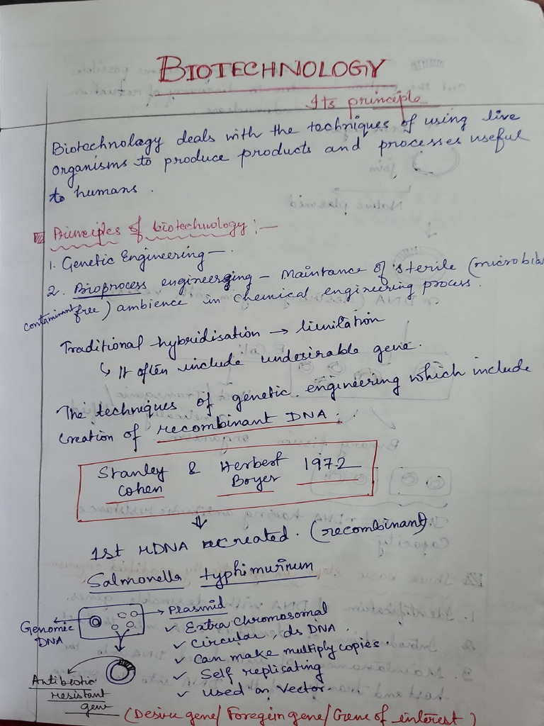 Biotechnology Part 1 | PDF