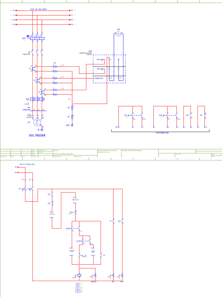 EPLAN Sample Wiring and Terminal Diagrams | PDF