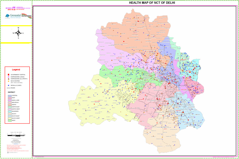 Health Map of NCT Delhi 2023 | PDF