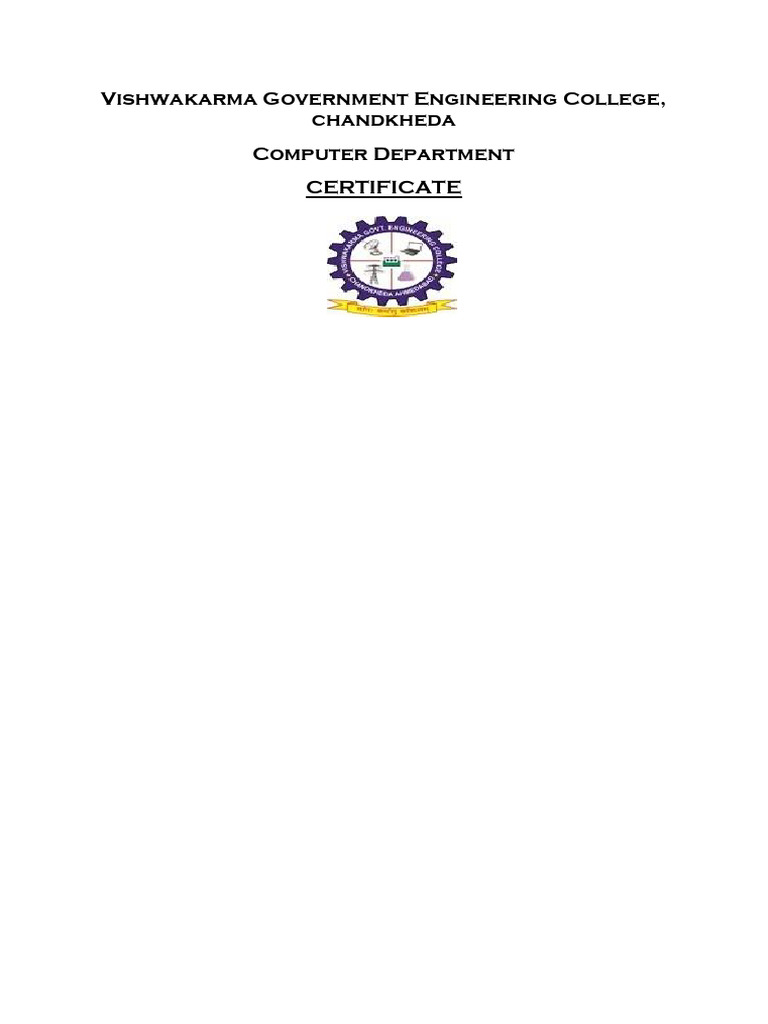 College Certy Pdf