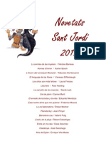 Novetats Sant Jordi 2012