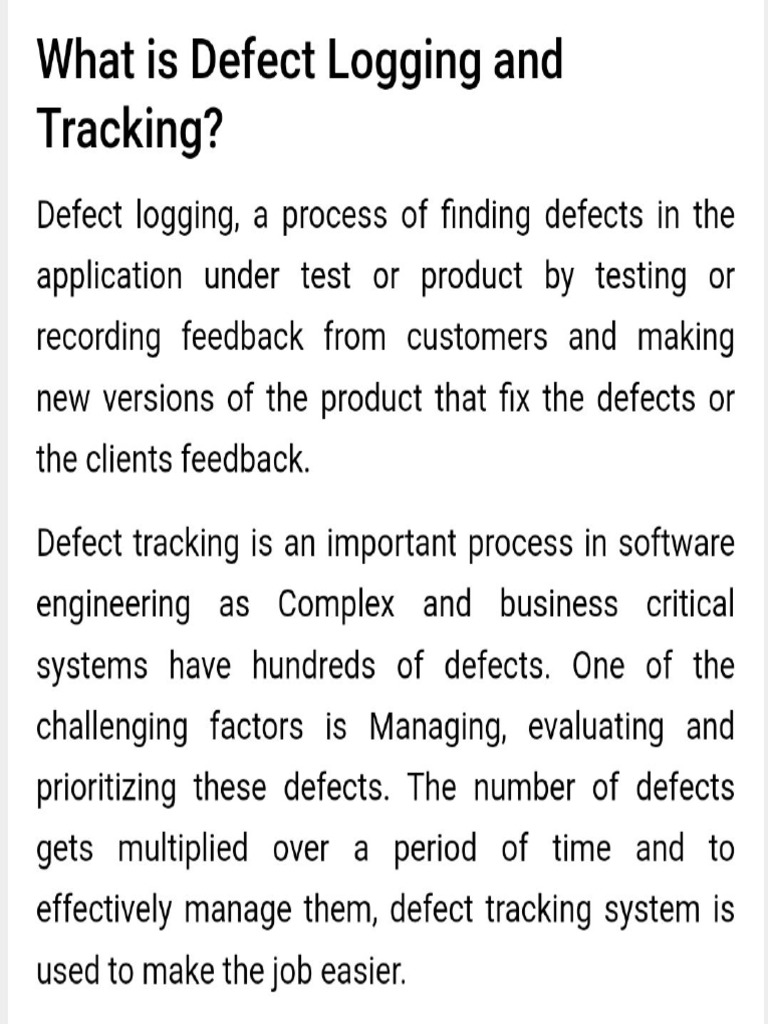 Defect Logging, Tracking, Severity, Priority | PDF