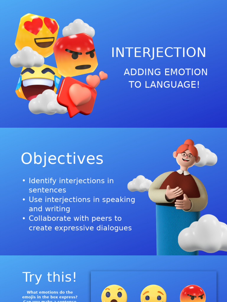 Expressing Emotions with Interjections | PDF | Semantic Units