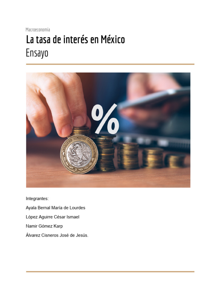 Tasa de Interés en México: Análisis y Efectos | PDF | Tasas de interés ...