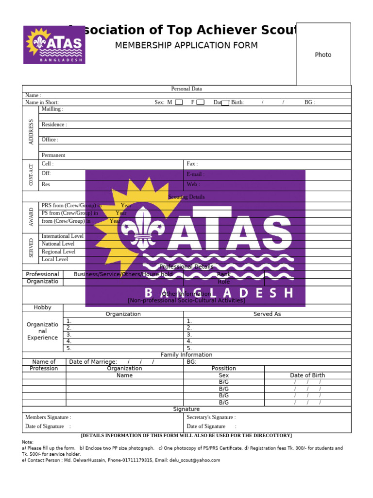 ATAS Form-2 | PDF