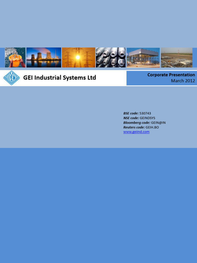 GEI Corporate Presentation March2012 | PDF | Natural Gas | Heat Exchanger