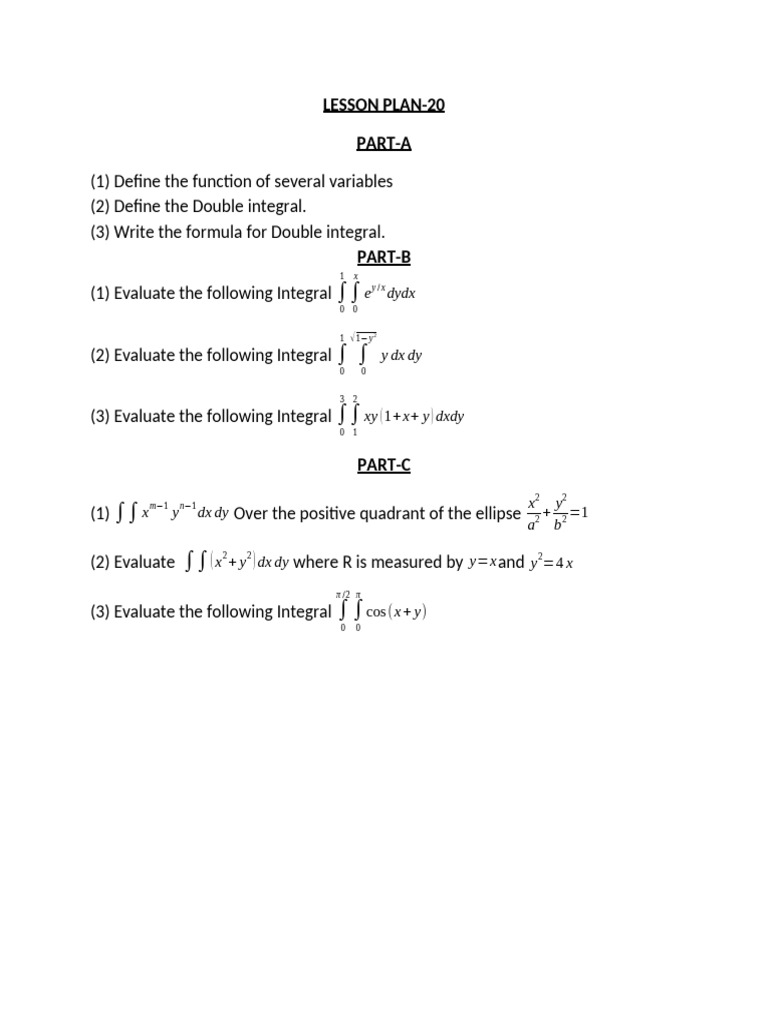 Lesson Plan 20 | PDF