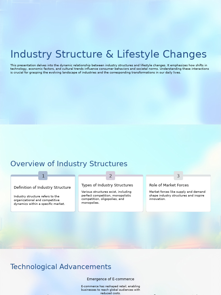 Industry Structures and Lifestyle Shifts | PDF | Corporate Social ...