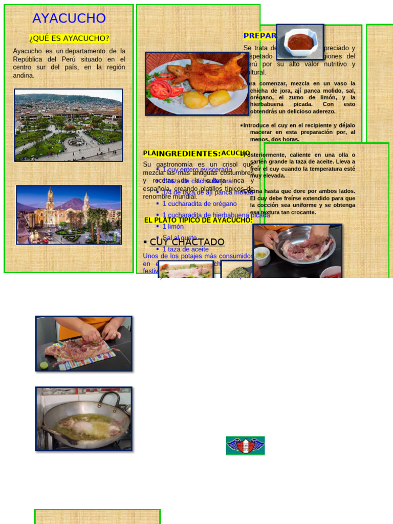 Cuy Chactado: Sabor de Ayacucho | PDF | Cocina latinoamericana | Cocinando