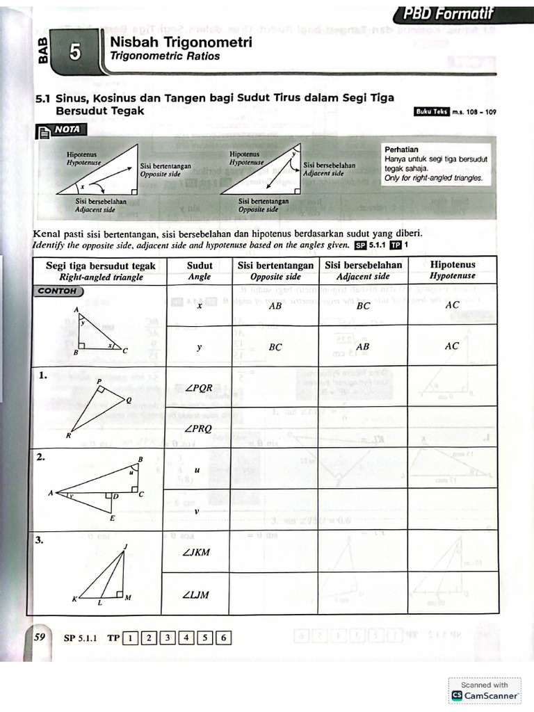 Matematik t3 (Bab 5 Without Answers) | PDF