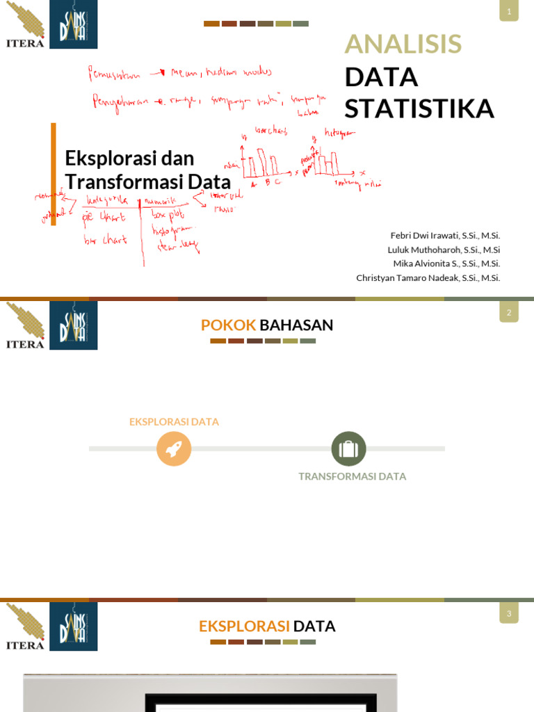 Eksplorasi dan Transformasi Data Statistika | PDF