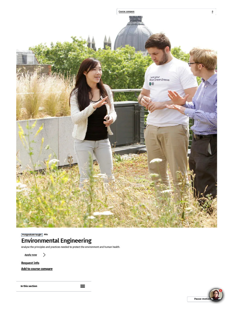 MSc Environmental Engineering Overview | PDF