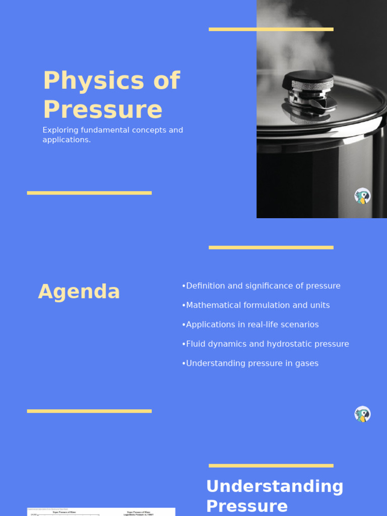 Physics of Pressure | PDF | Pressure | Gases
