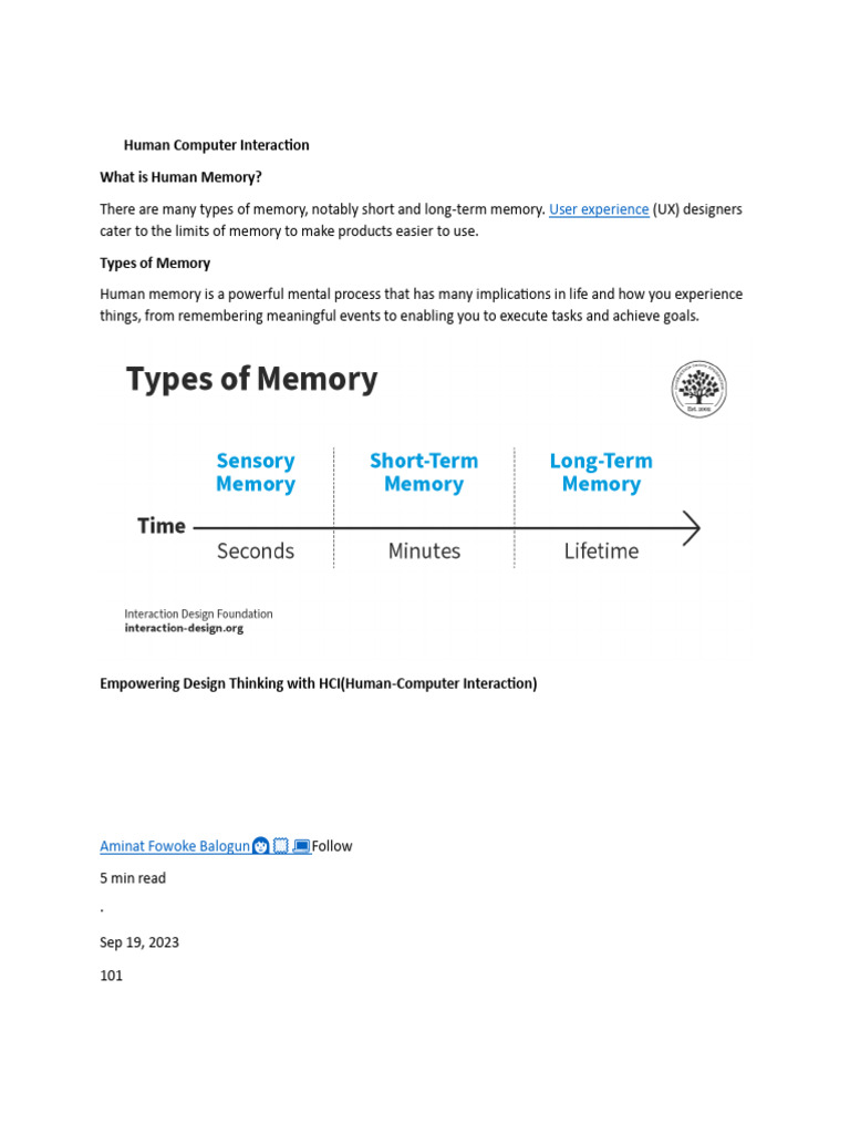 Human Computer Interaction - Material | PDF | Usability | Human ...