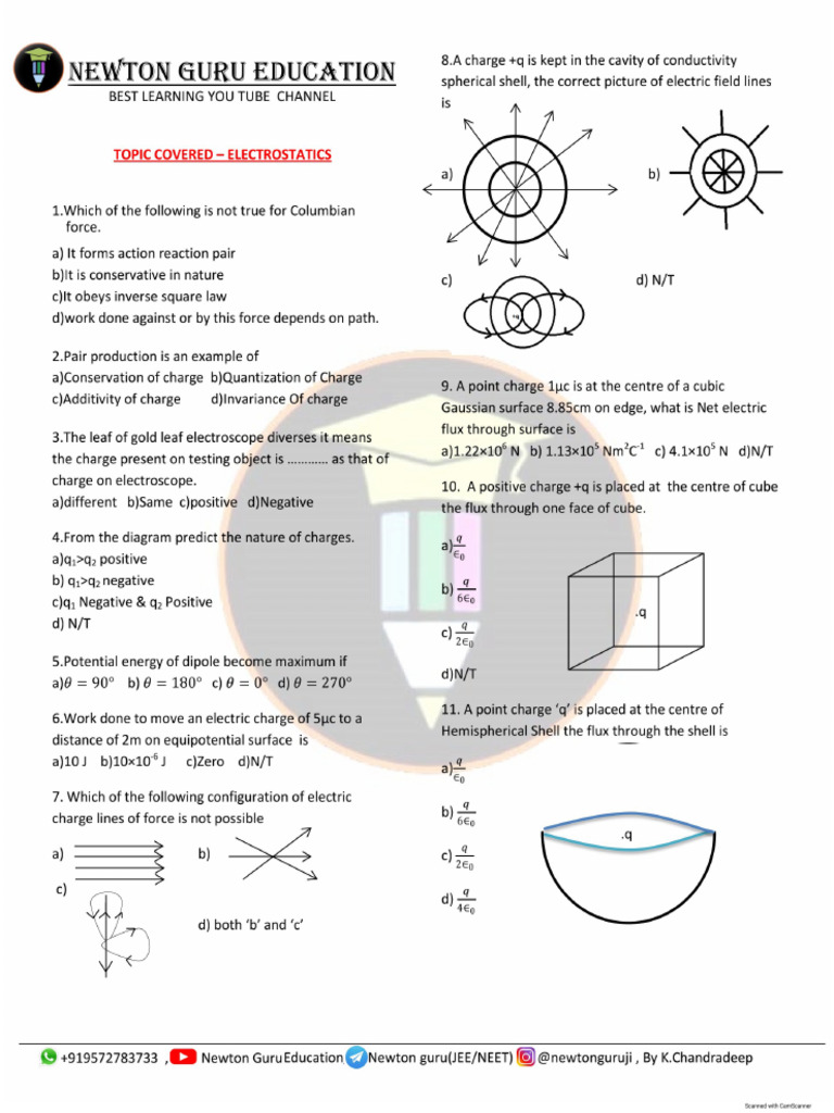 Electrostatic Part - 2 | PDF