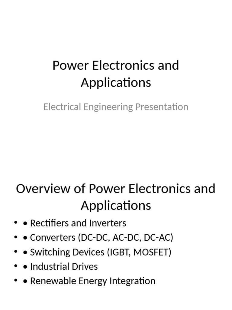 Electrical Engineering Topic 5 | PDF