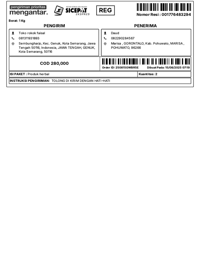 ORDERS 1 To 1 20250815080322 | PDF