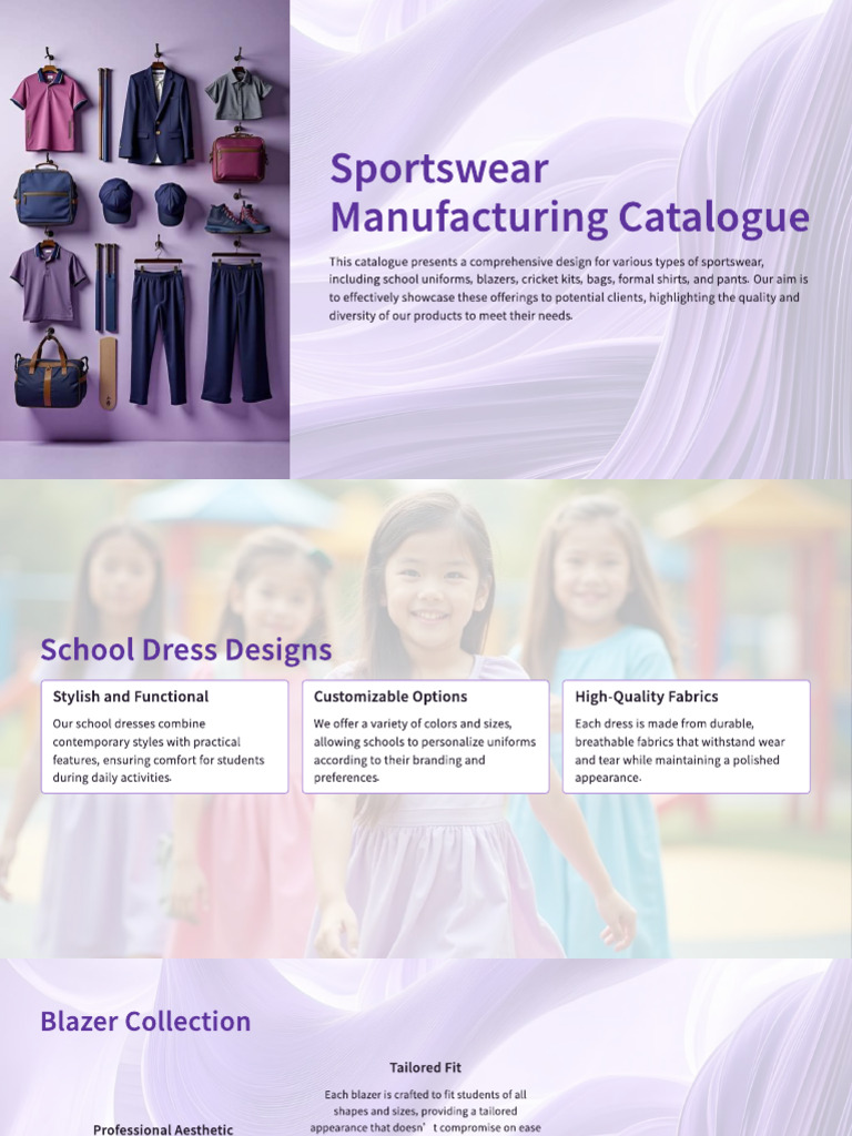 Comprehensive Sportswear Catalogue | PDF | Textiles | Clothing