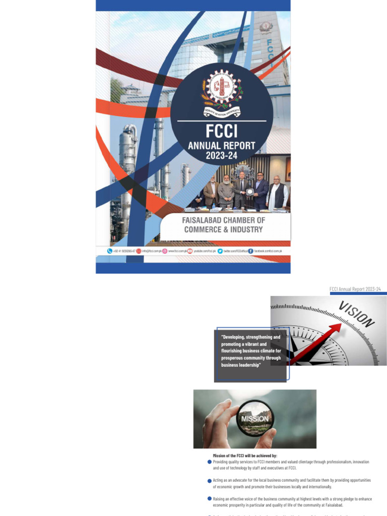 FCCI Annual Report 2023-24 Highlights | PDF