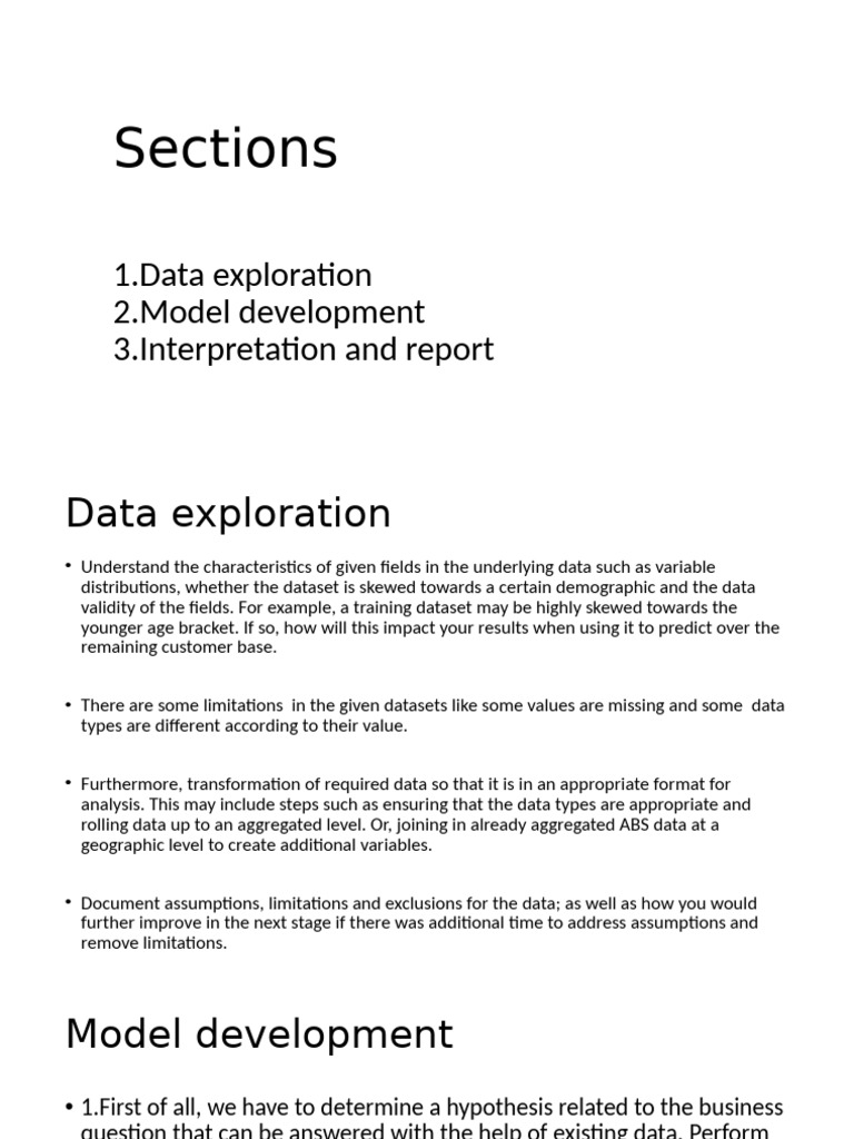 Data Analysis and Model Development Guide | PDF