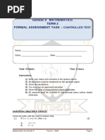 Za M 1732308677 Grade 9 Term 1 Assessment For Maths - Ver - 2 | PDF ...
