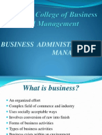 Business Mangt and Admn Lession 1