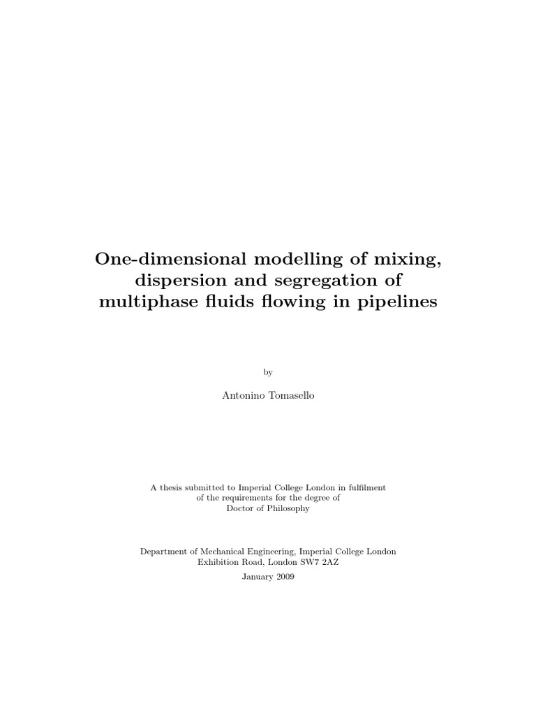 One-Dimensional Multiphase Flow Model | PDF | Fluid Dynamics | Viscosity