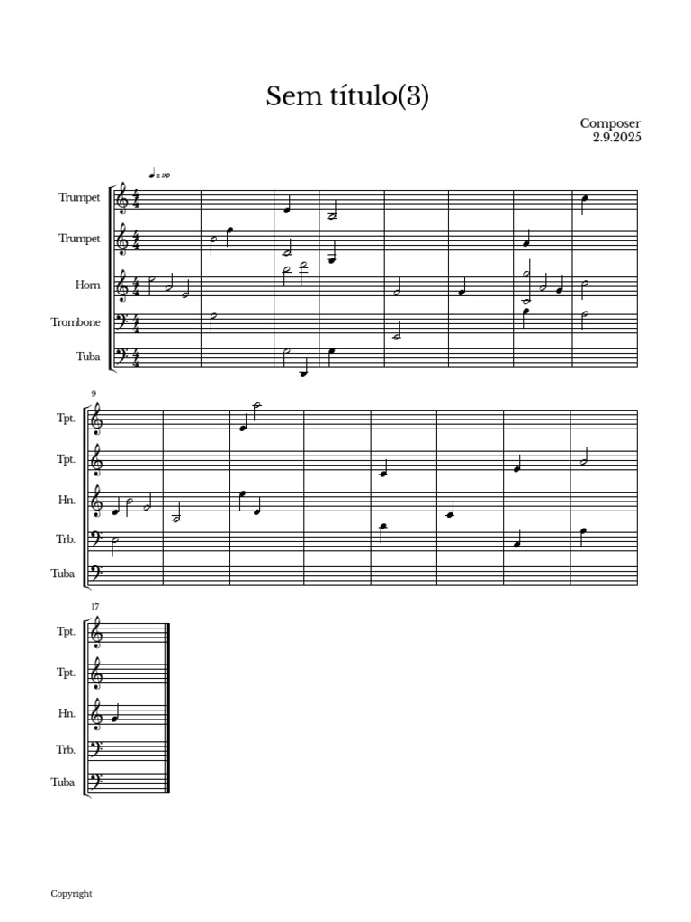 Brass Instrument Composition Guide | PDF