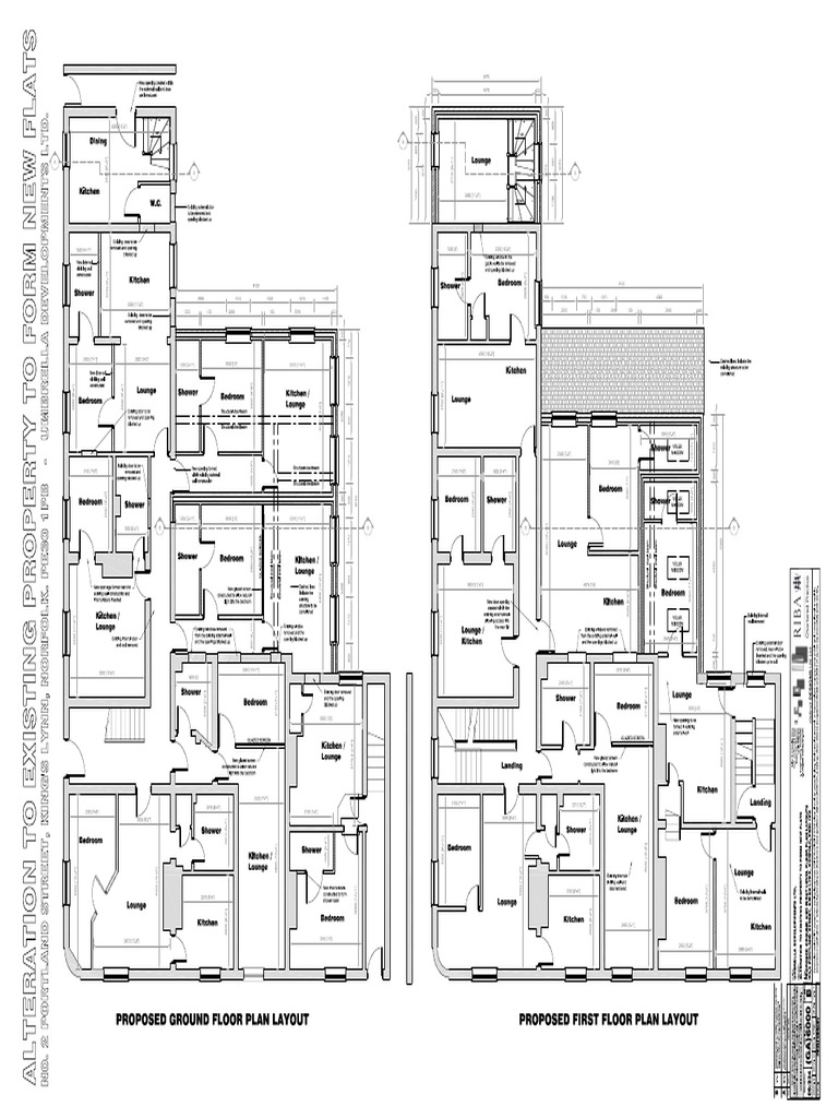 11 00862 F-Proposed Ground First Level Floor Plan Layouts-2804549 | PDF