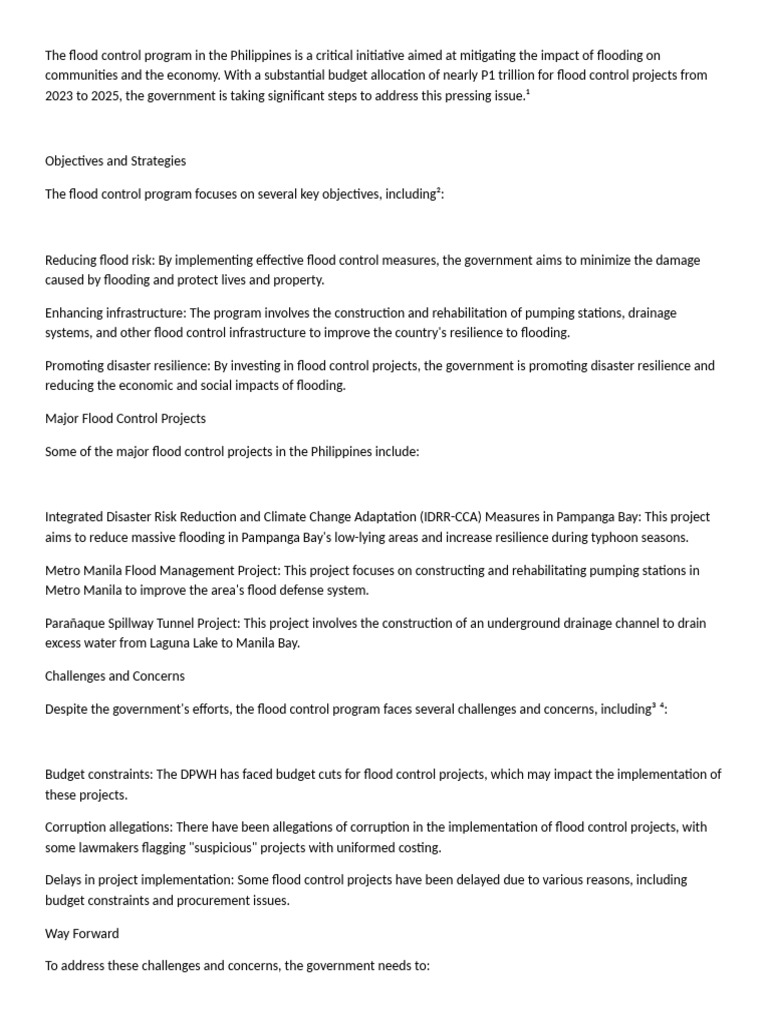Corruption in Philippine Flood Control Projects | PDF | Climate ...