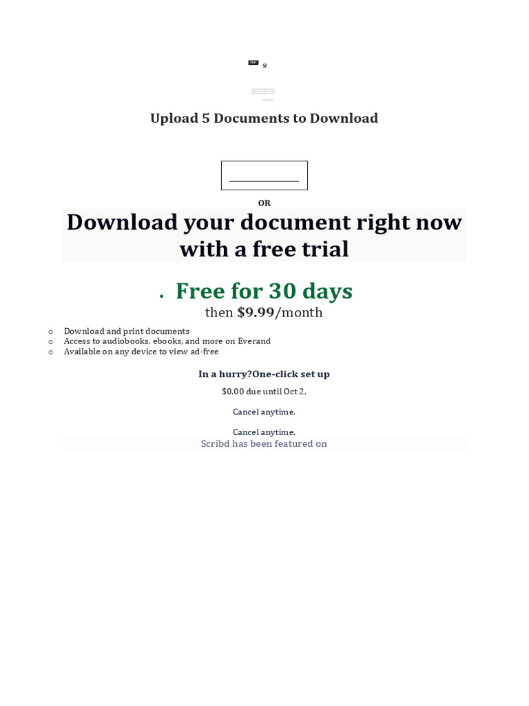 Upload 5 Documents To Download | PDF
