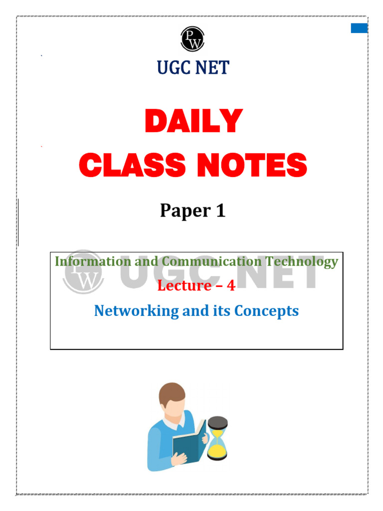 Information and Communication Technology 04: Daily Class Notes | PDF
