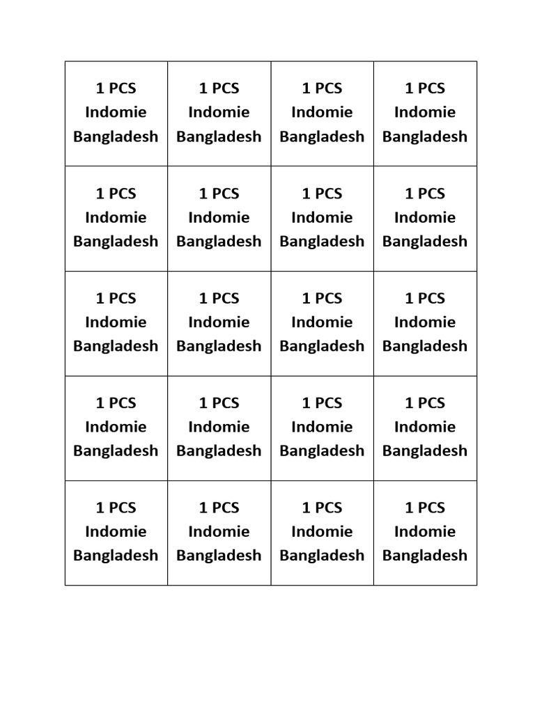 Indomie Products in Bangladesh | PDF