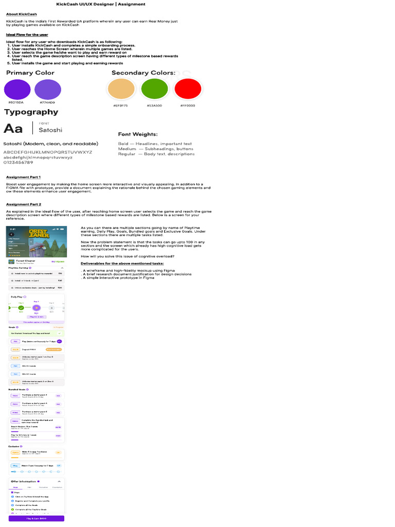 Assignment Final UI UX | PDF | Software | Design
