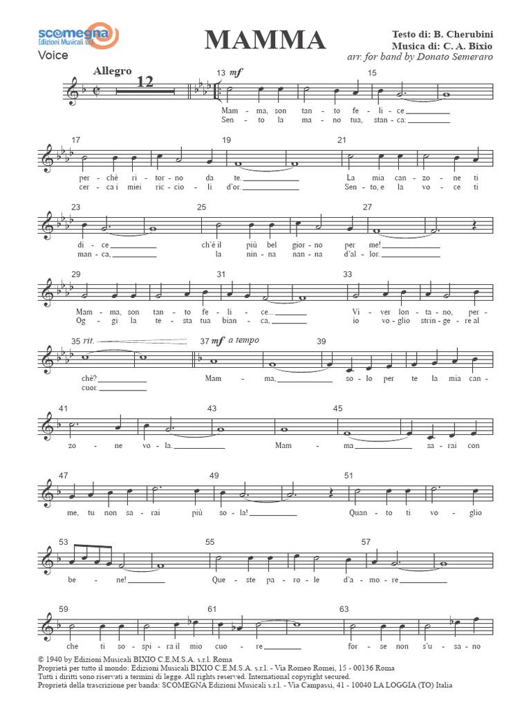 Mamma Voz | PDF