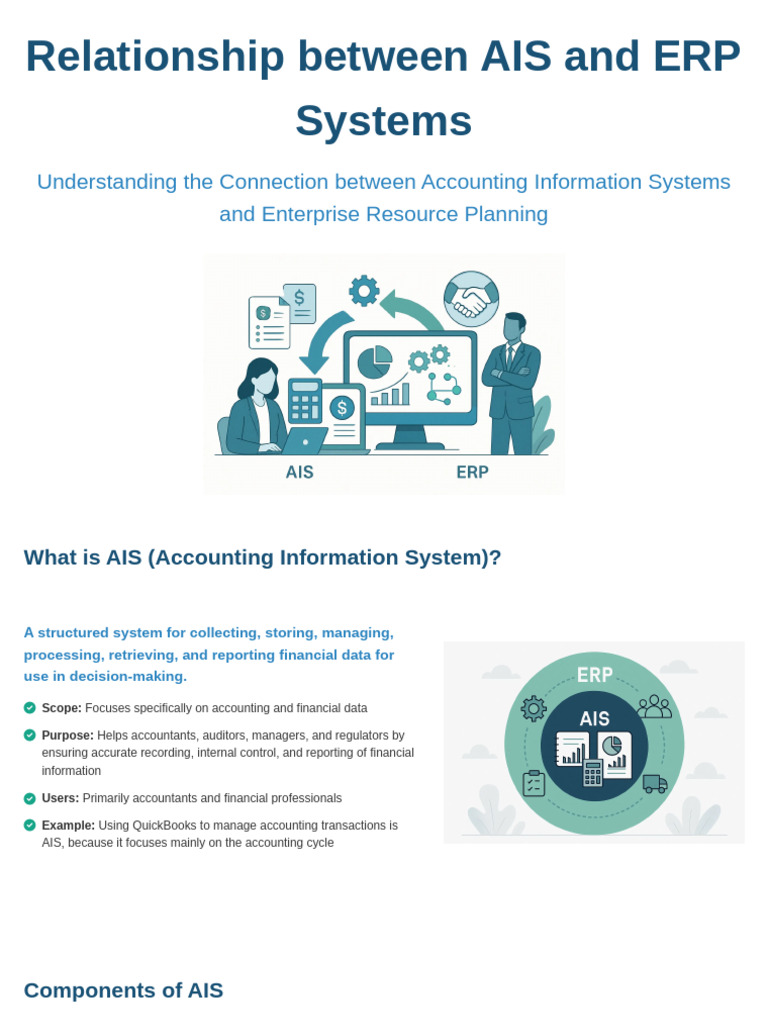 AIS and ERP: Key Differences Explained | PDF | Enterprise Resource ...