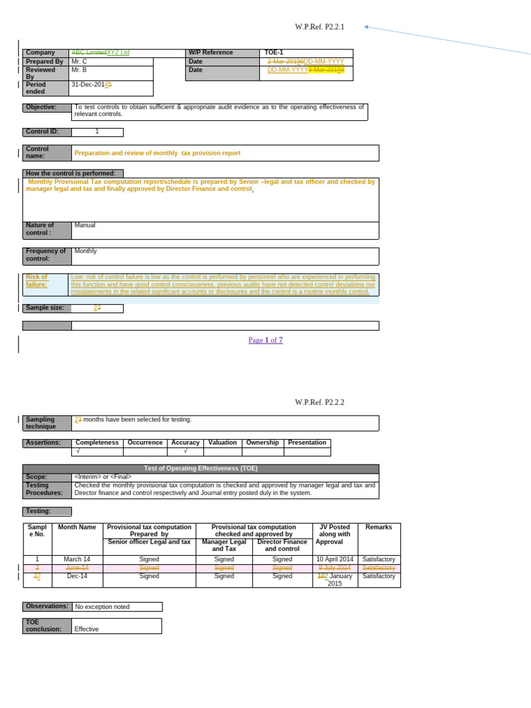 TOE - Taxation | PDF | Audit | Business