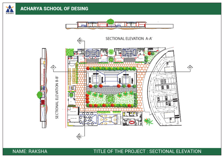 Sectional Elevation Design Overview | PDF | Public Toilet | Hygiene