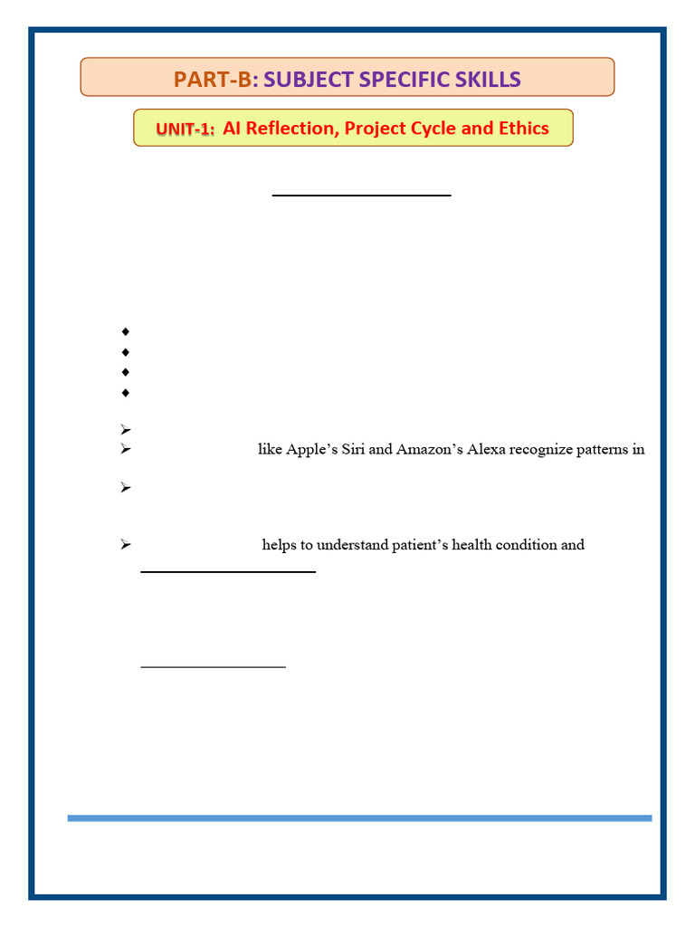 AI Reflection and Project Cycle Ethics | PDF | Machine Learning ...